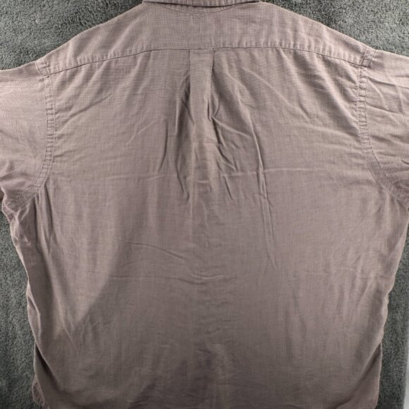 Ralph Lauren Blake Long Sleeve Cotton Button Up Shirt Brown Houndstooth 2XL - Picture 12 of 16